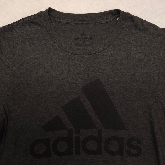 Adidas Graphic Short Sleeve Crew Neck T Shirt Mens Size Small S Gray - Picture 1 of 9